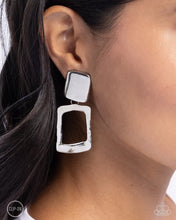 Load image into Gallery viewer, Stare and Square - Silver Clip On
