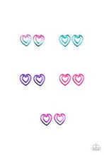 Load image into Gallery viewer, Colorful Hearts - Earrings

